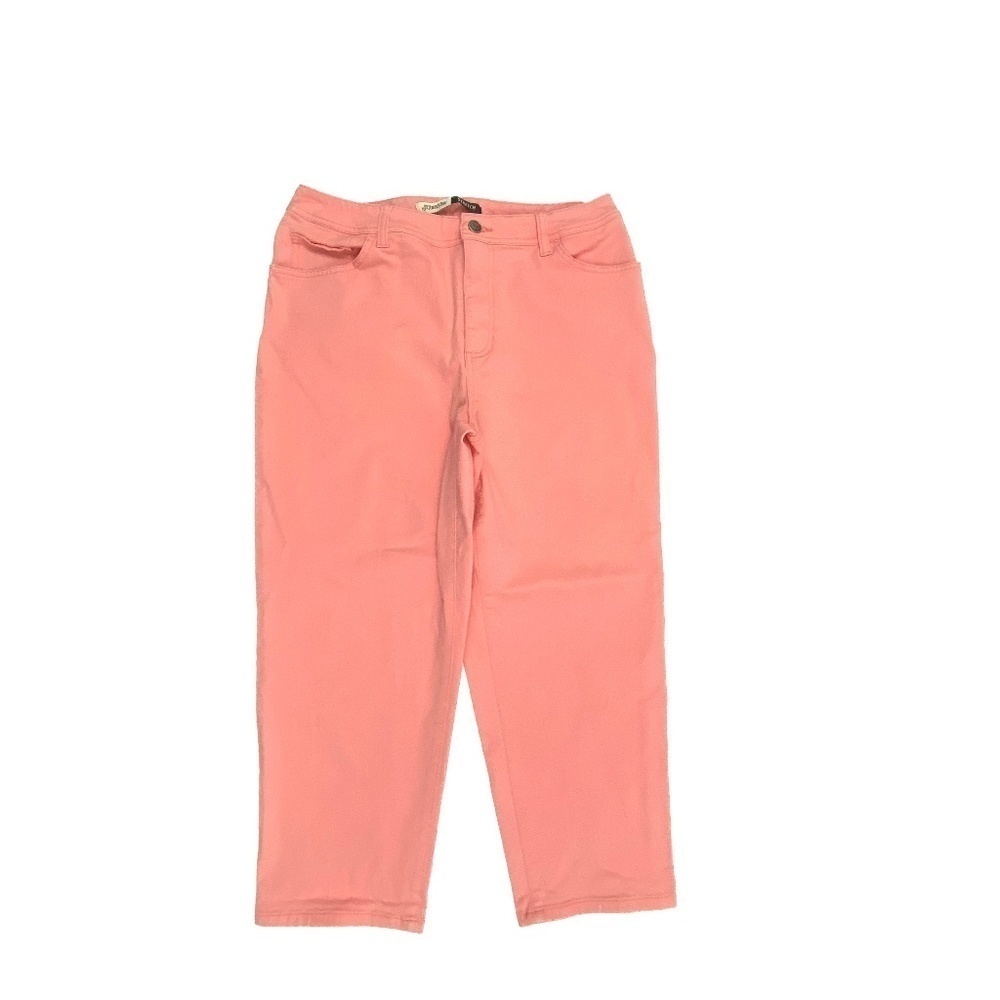 St. John's Bay Crop Womens' size 12‎ Peach Orange Denim Jeans